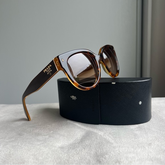 PRADA Cat Eye Brown Sunglasses - Picture 2 of 10